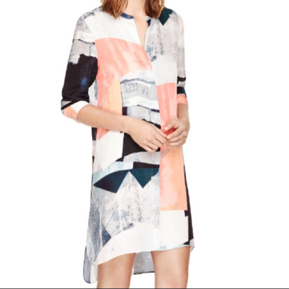 Wilfred Aritzia Bossut Silk Shift Dress